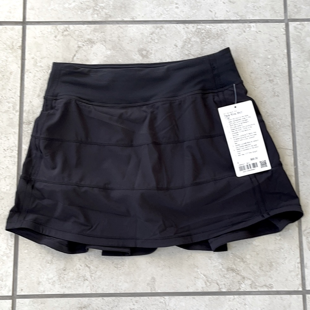 Lululemon Pace Rival Skirt Tall Black Size 4
